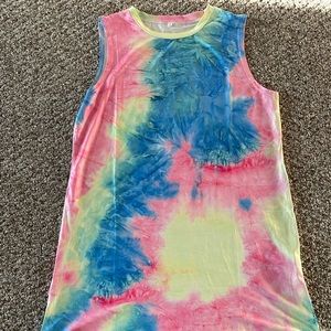 Women’s large tie dye swimsuit coverup